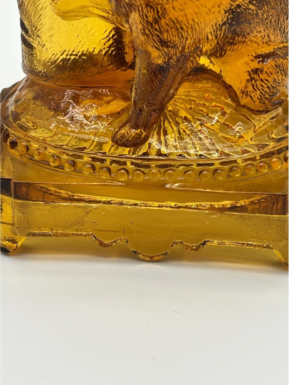EAPG Belmont Glassworks Dog and Hat Toothpicks Holder- late 19th centurey